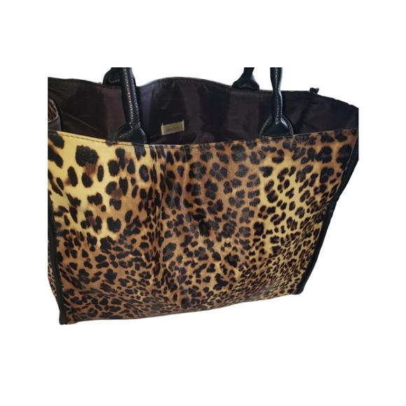Neiman Marcus Handbags - Neiman Marcus Animal Print Faux Leather Tote Handbag